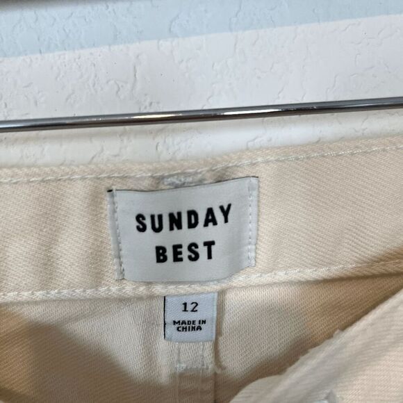 Aritzia Sunday Best Dylan Denim Low Rise Straight Leg Jeans Women's Size 12 NWT - Picture 7 of 7